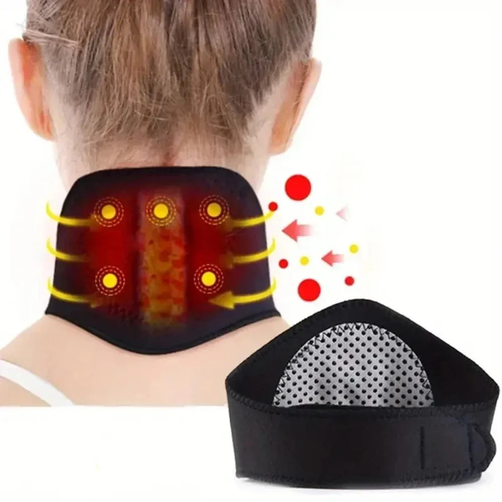 Self-Heating Magnetic Neck Support Wrap – Warmth & Massage