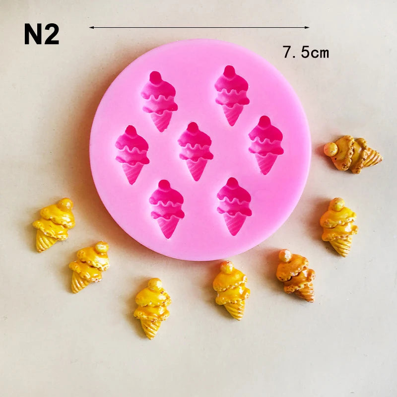 Mini Star & Heart Silicone Fondant Mold | Cake Decorating