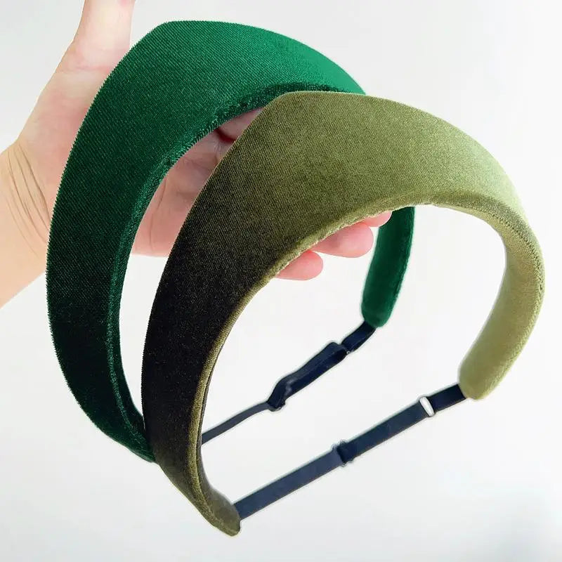 Crown Velvet Headband – Retro Hair Accessory for Women & Girls