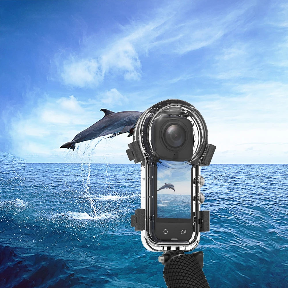 For insta360 X5 Invisible Waterproof Case Dive Protection Panoramic Sports Camera 50 Meters Waterproof Protection Peaceful Pleasures Health and Wellness