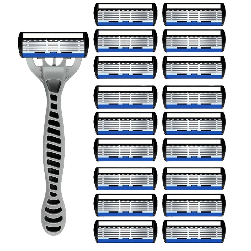 6-Blade Classic Safety Razor – Men's & Women's Manual Shaver