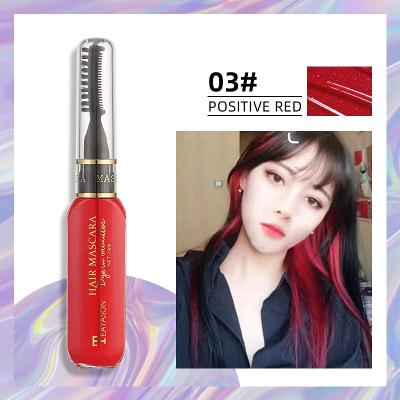 Temporary Hair Color Mascara Wand | 13 Colors, Washable