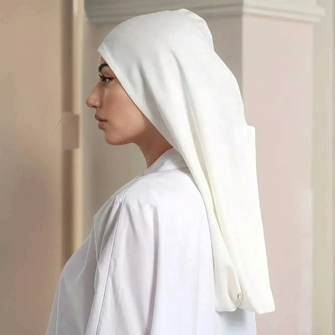 Modal Cotton Stretch Underscarf Cap | Instant Hijab Turban Bonnet
