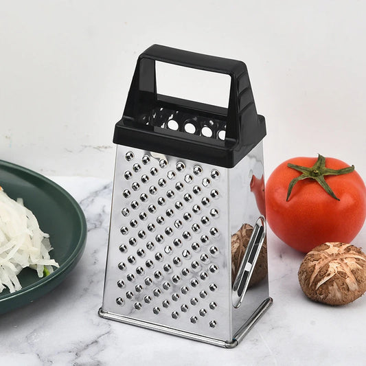 4-Sided Stainless Steel Box Grater | Cheese, Veggie & Spice Box Grater Peaceful Pleasures Health and Wellness