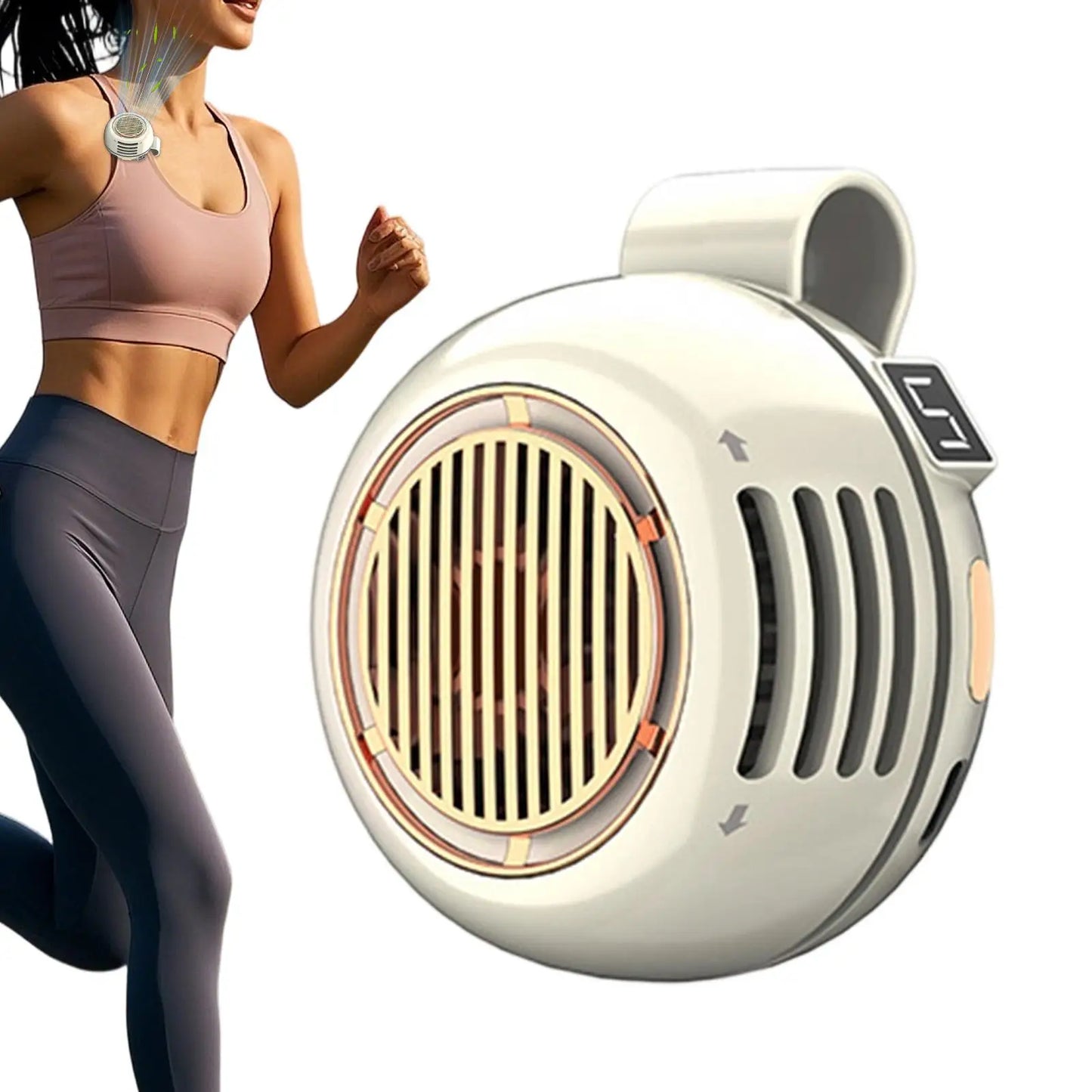 Quiet Bladeless Clip on Fan Hands-Free Waist Fan For Travel Camping Hiking Beach, Summer Outdoor Personal Cooler Peaceful Pleasures Health and Wellness