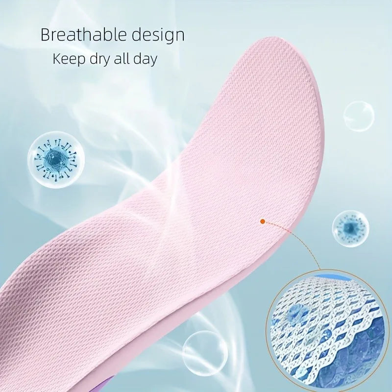 Sports Insoles Arch Support - Shock Absorbing EVA Cushion for Basketball Running, Lightweight Orthopedic Shoe Pads Men Women Peaceful Pleasures Health and Wellness