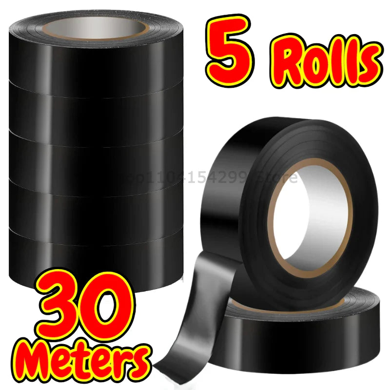 Black PVC Electrical Insulation Tape | Flame Retardant 600V