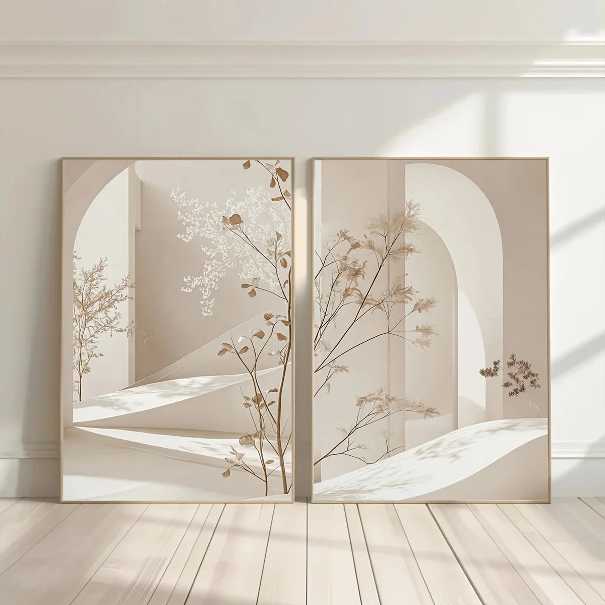Minimalist Arch Landscape Canvas Print | Bohemian Wall Art