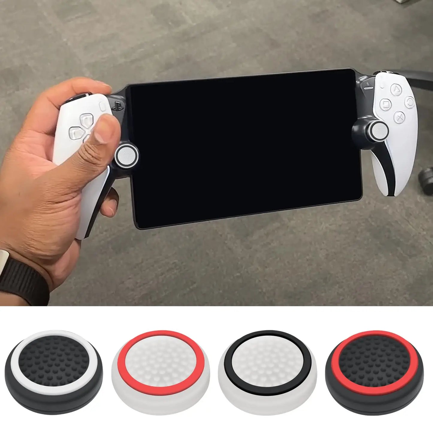 4-Pack Silicone Thumb Grip Caps for PlayStation Portal