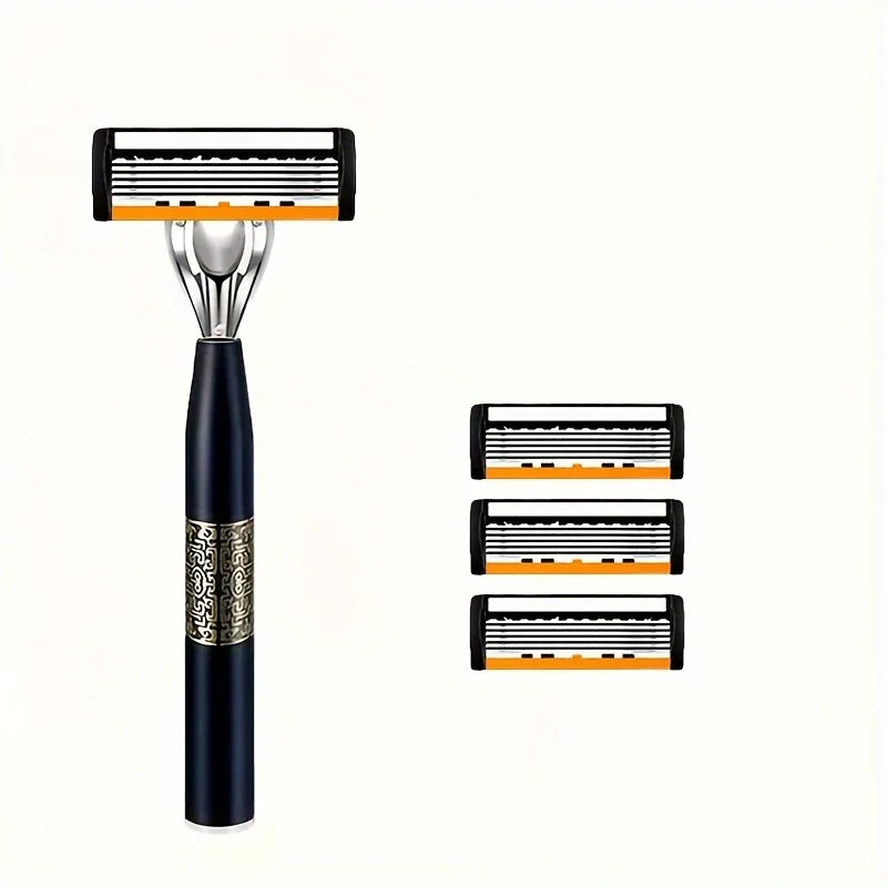 6-Blade Classic Safety Razor – Men's & Women's Manual Shaver