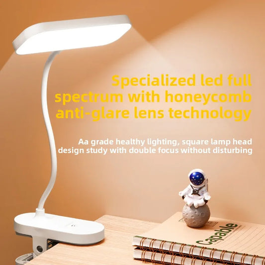 Clip-On LED Reading Lamp | USB Rechargeable Eye Care Light Clip-On LED Lamp Peaceful Pleasures Health and Wellness
