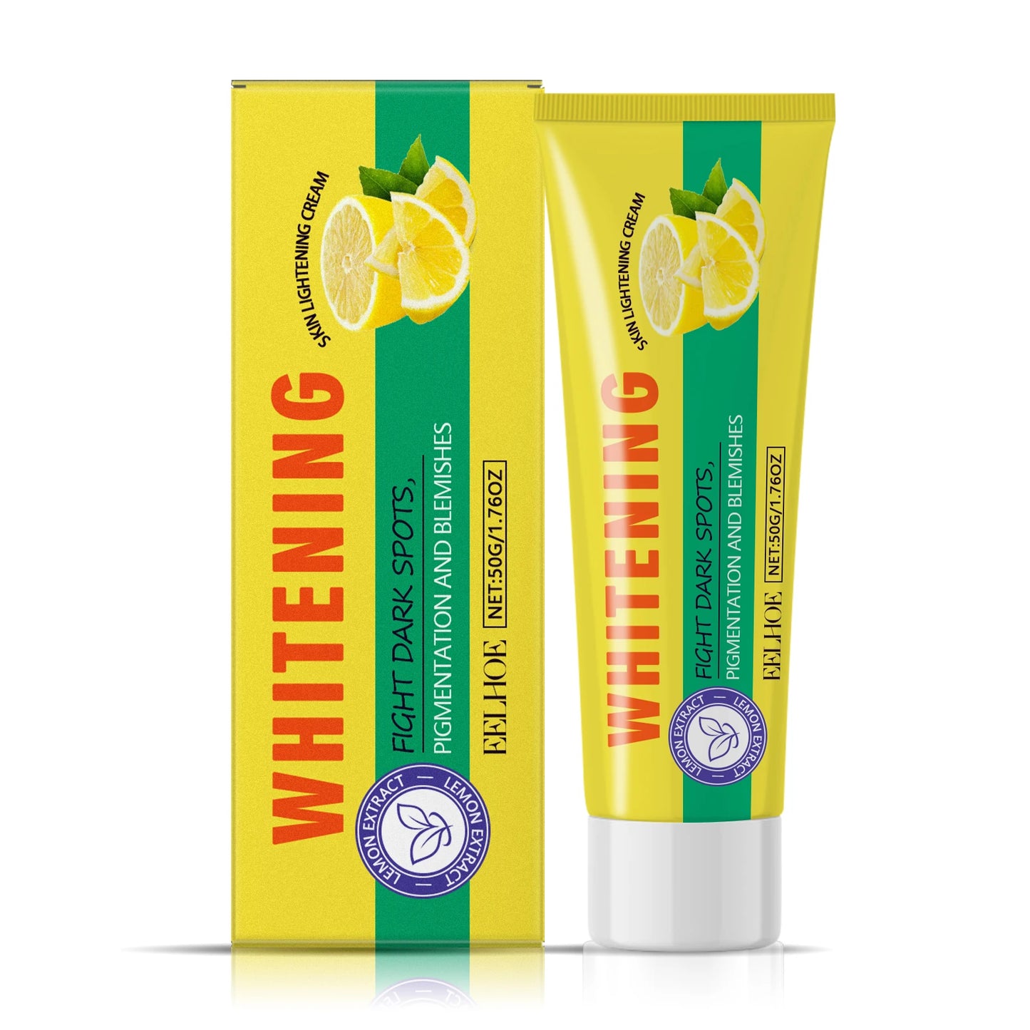Lemon Brightening Body Lotion – Hyaluronic Acid & Lemon Extract Peaceful Pleasures Health and Wellness 50g Boxed