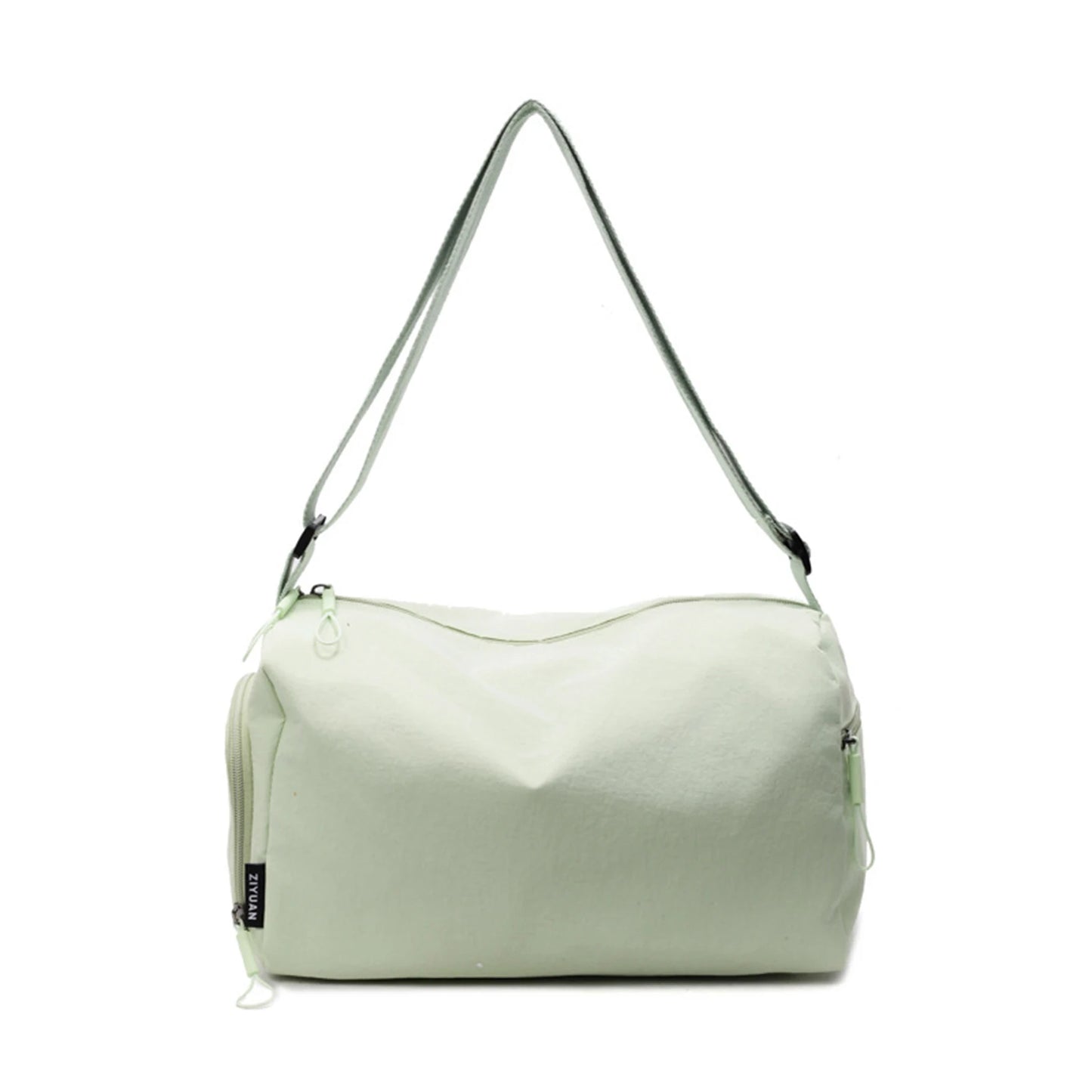 Large Capacity Gym Bag Travel Training Bag Waterproof Handheld Shoulder Bag for Fitness and Outdoor Use Peaceful Pleasures Health and Wellness light green
