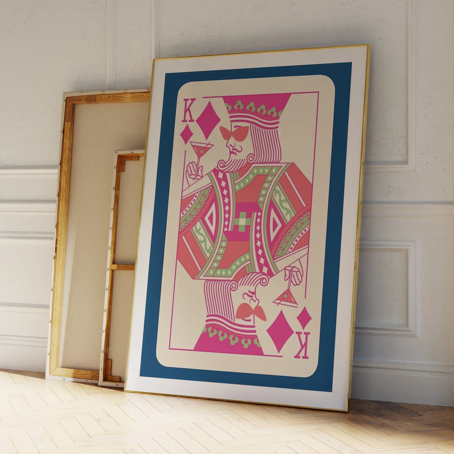 Retro Poker Canvas Wall Art Print | Home & Game Room Decor Canvas Wall Art Peaceful Pleasures Health and Wellness