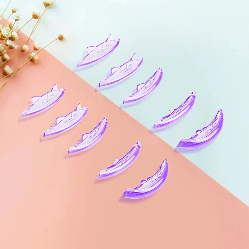 5 Pairs C Curl Silicone Lash Lift Shapes Adhesive Eyelash Perm Sticks Guard – 3D Lash Shaper Makeup Supplies Peaceful Pleasures Health and Wellness