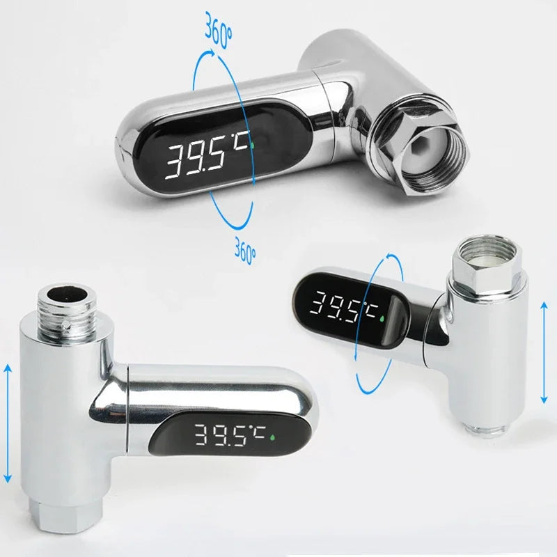 LED Digital Water Thermometer 5-85℃ High Accuracy Baby Care Energy Smart Meter Bathroom Shower Self-Powered Temperature Monitor Peaceful Pleasures Health and Wellness