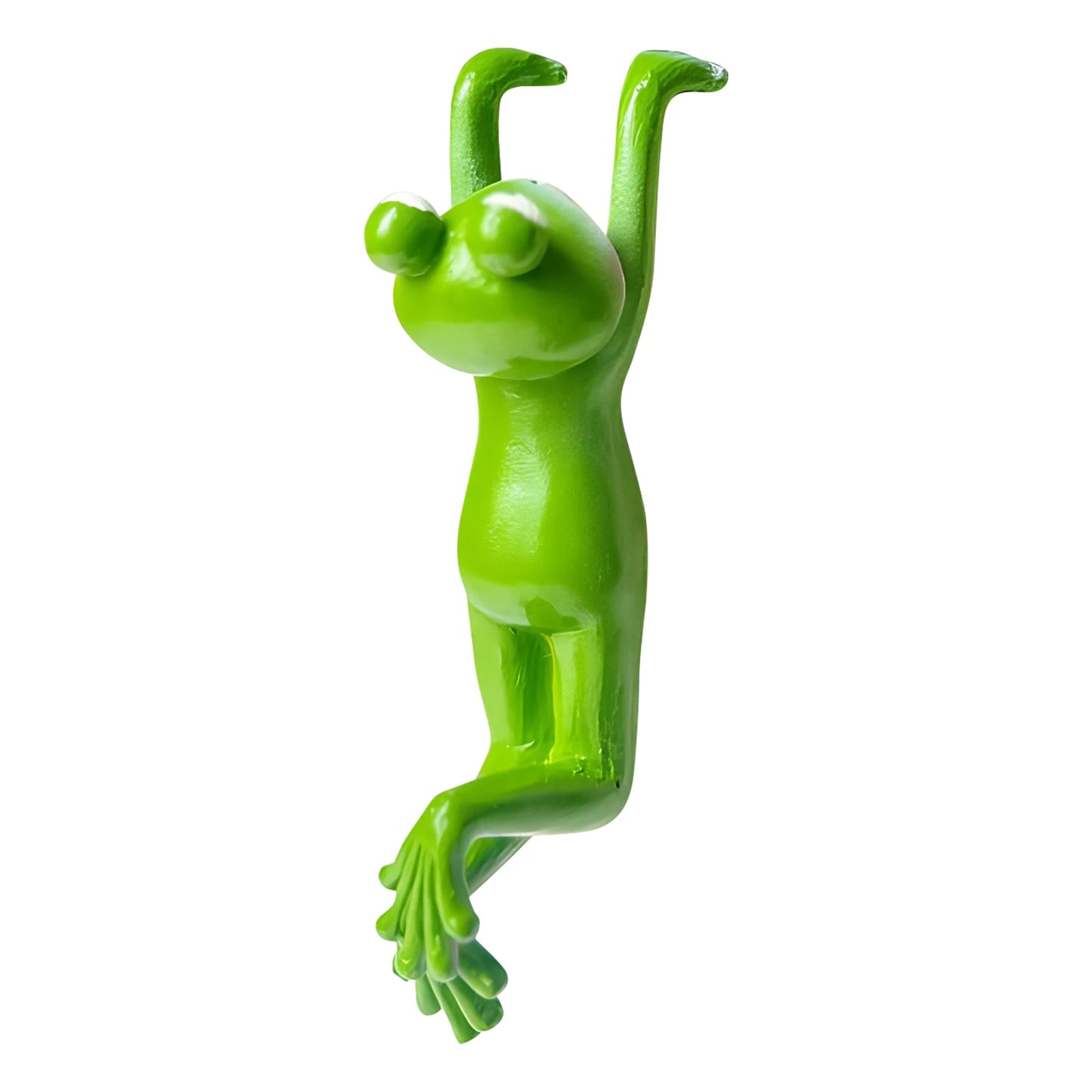 Resin Climbing Frog Figurine – Flower Pot Hugger Garden Ornament