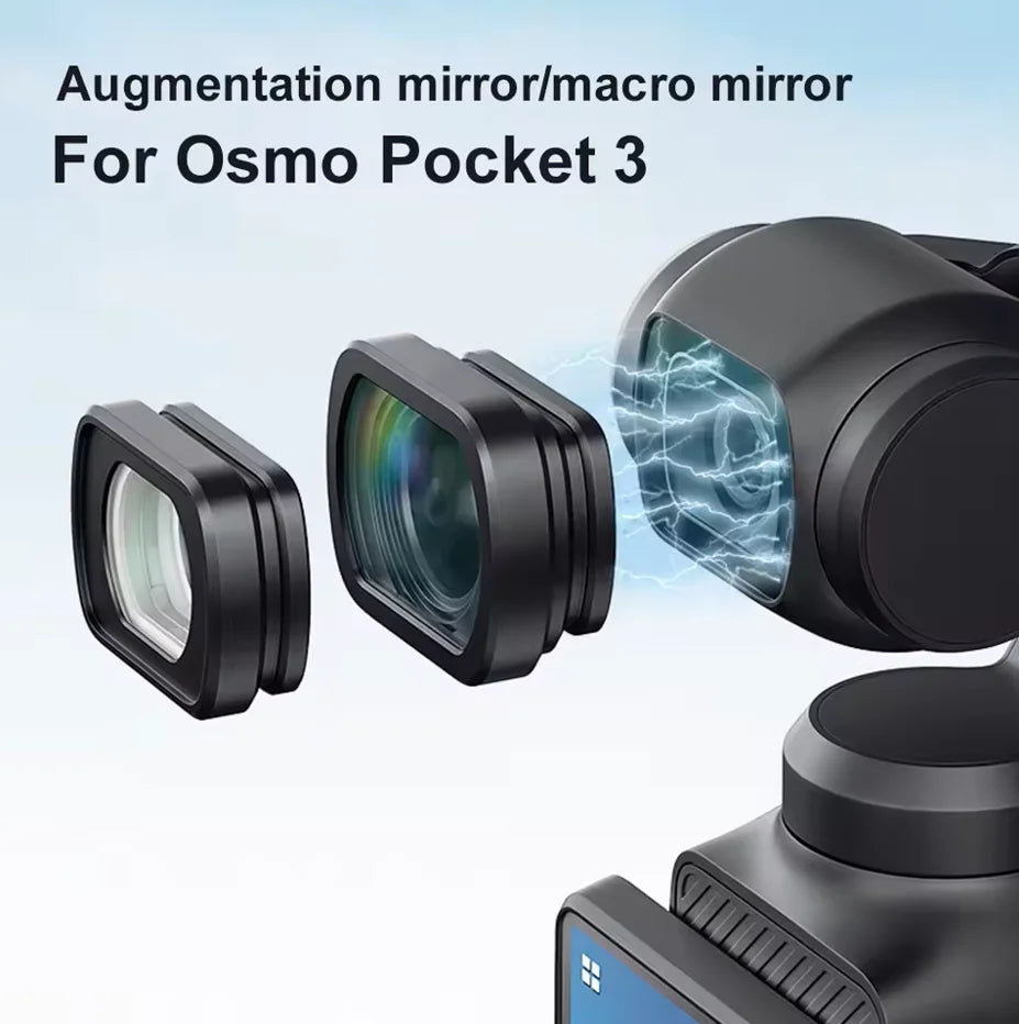 Magnetic Wide Angle & Macro Lens for DJI Osmo Pocket 3/4