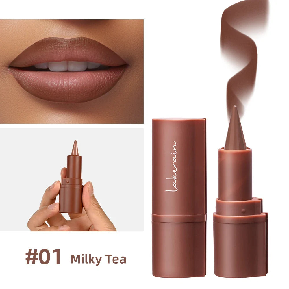 2-in-1 Gradient Lip Liner & Lipstick – Matte Waterproof Crayon