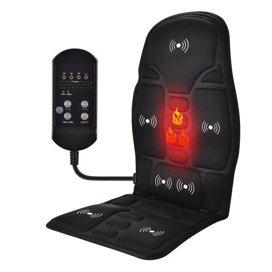Hailicare Heated Vibration Massage Cushion | Car & Home Massage Cushion Oasis Select black UK