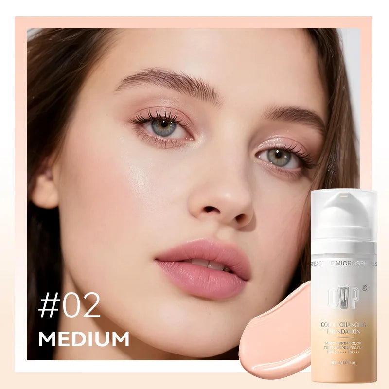 Color Changing Sunscreen Foundation with SPF50+ Protection Peaceful Pleasures Health and Wellness OVP016-02