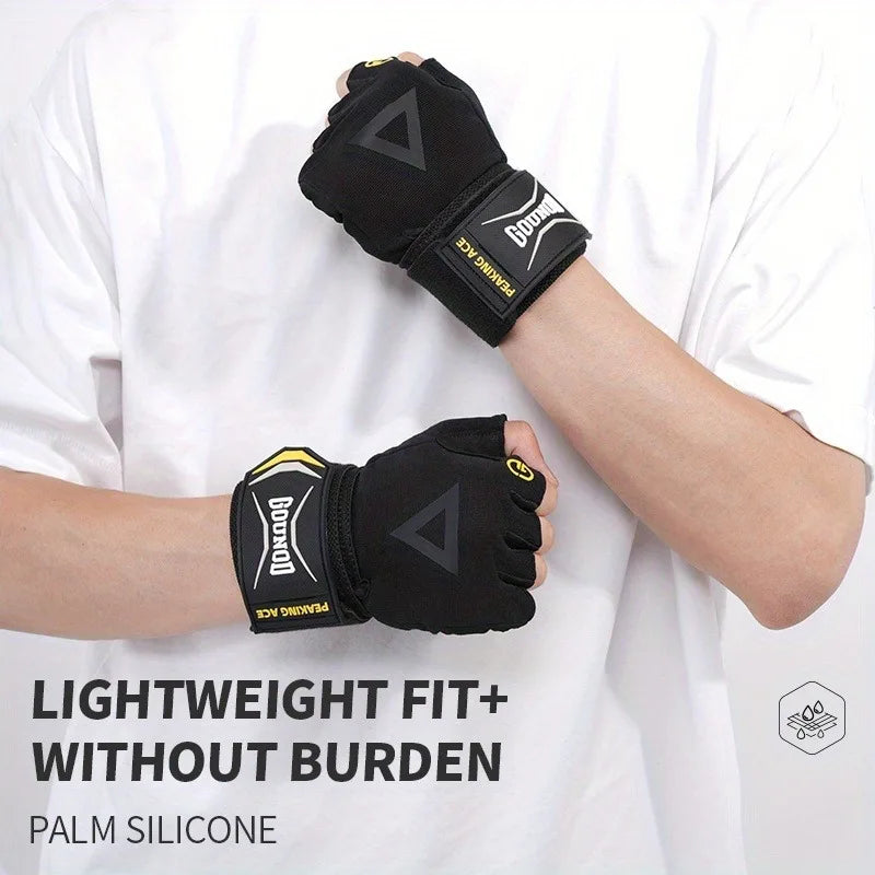 Heavy-Duty Weight Lifting Gloves – Non-Slip Grip & Adjustable Fit