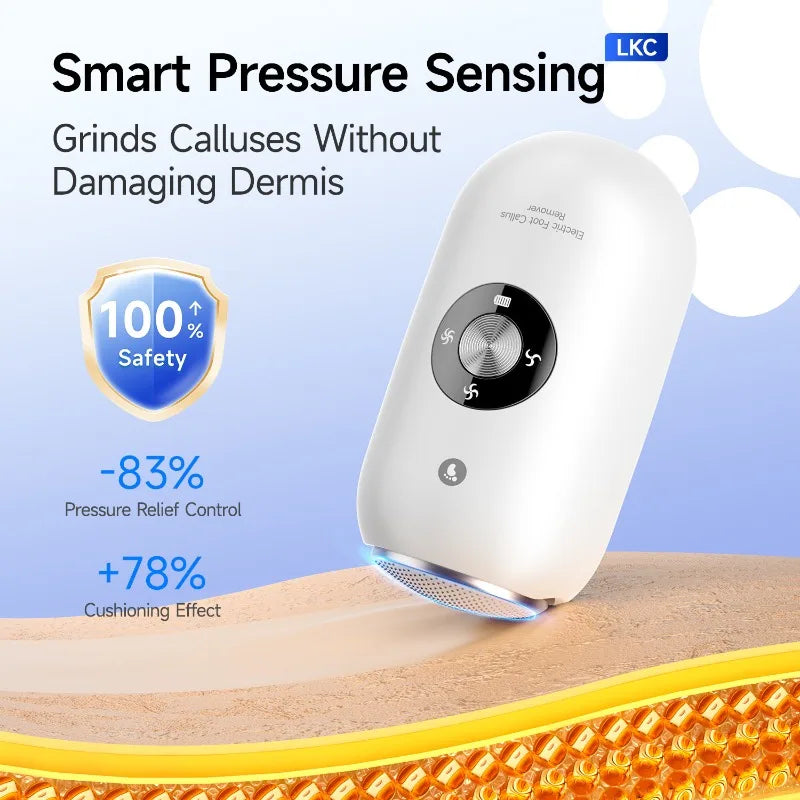 Electric Foot File & Callus Remover – Rechargeable Pedicure Tool Electric Callus Remover Peaceful Pleasures Health and Wellness