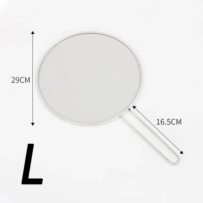 Stainless Steel Splatter Screen – Mesh Grease Guard for Frying