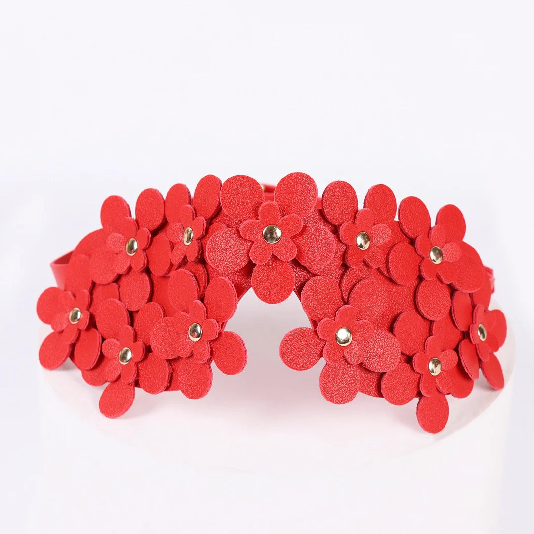 Fashion Leather Mask Men Women Sexy Bondage Half Face Fancy Masks