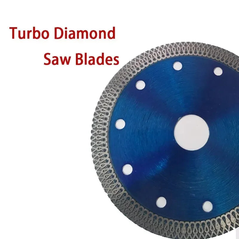 105/115/125MM Turbo Mesh Diamond Saw Blade, Ultra-Thin Cutting Disc for Granite Marble Tile Ceramic Concrete Angle Grinder Wheel Peaceful Pleasures Health and Wellness