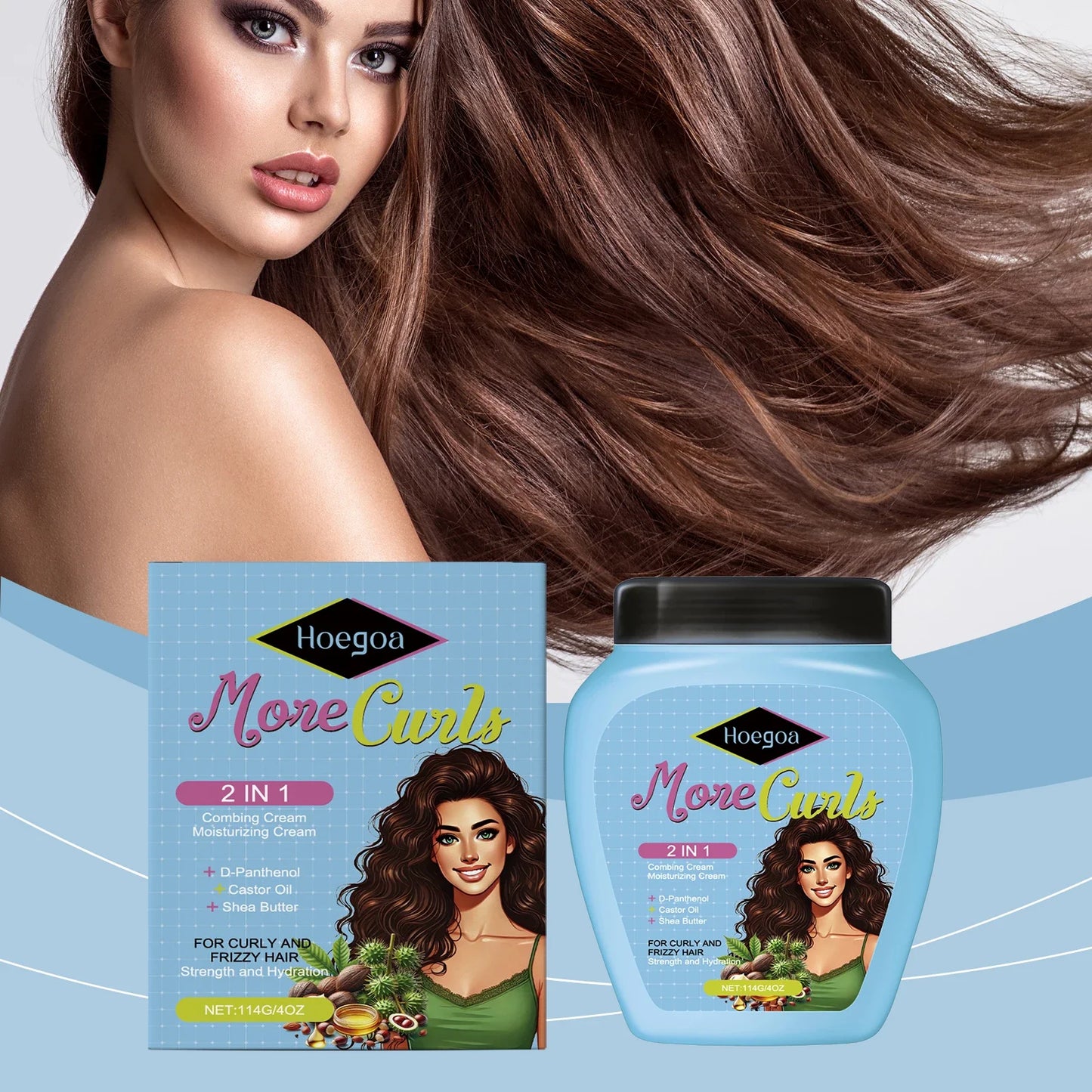 HOEGOA Keratin Leave-In Conditioner Hair Mask – Frizz & Dry