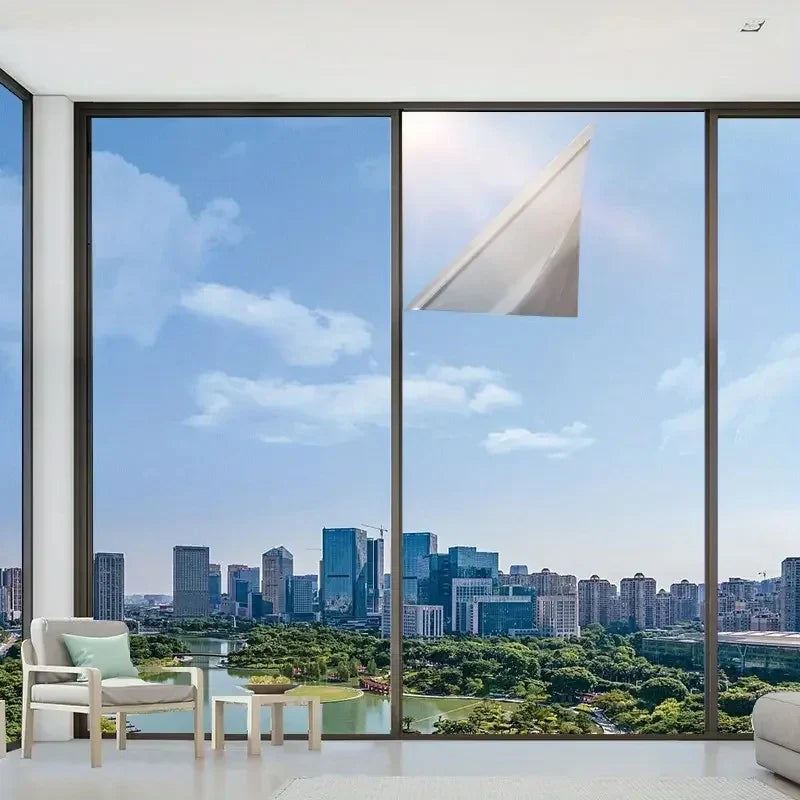 One-Way Privacy Window Film | UV & Heat Blocking | No Glue