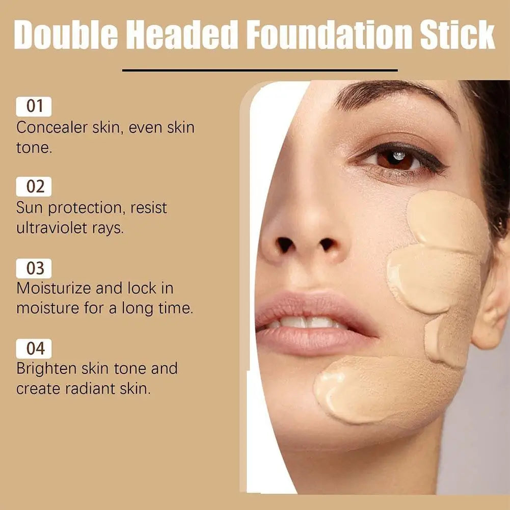 Double-Headed Foundation & Concealer Stick | Long-Lasting
