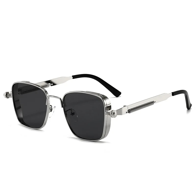 Steampunk Square Metal Sunglasses – Photochromic | Men & Women