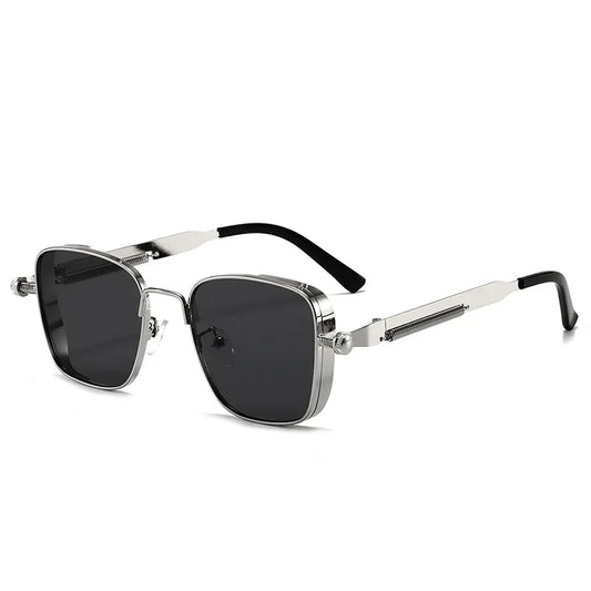 Steampunk Square Metal Sunglasses – Photochromic | Men & Women
