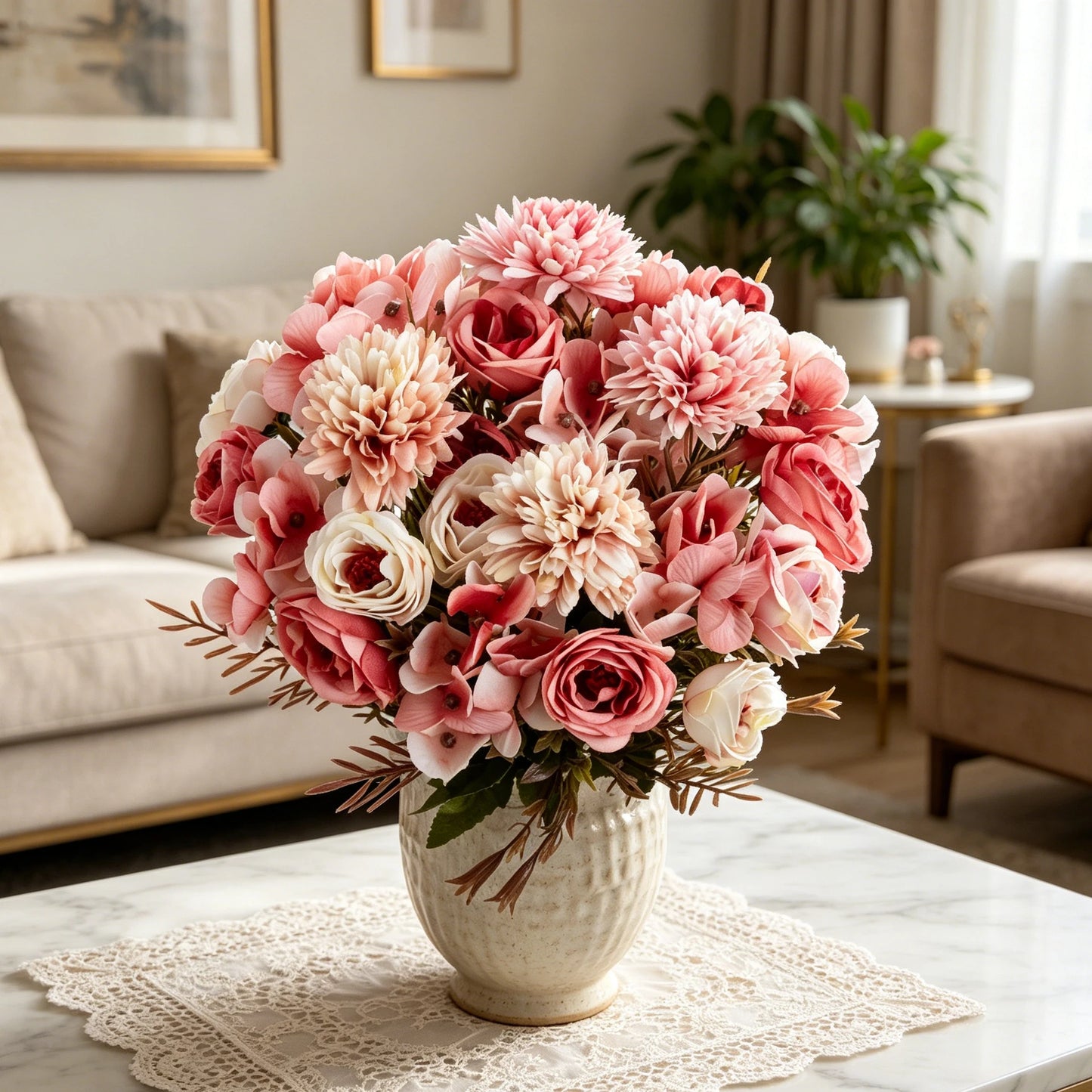 Silk Rose Artificial Flowers for Wedding, Home & DIY Decor