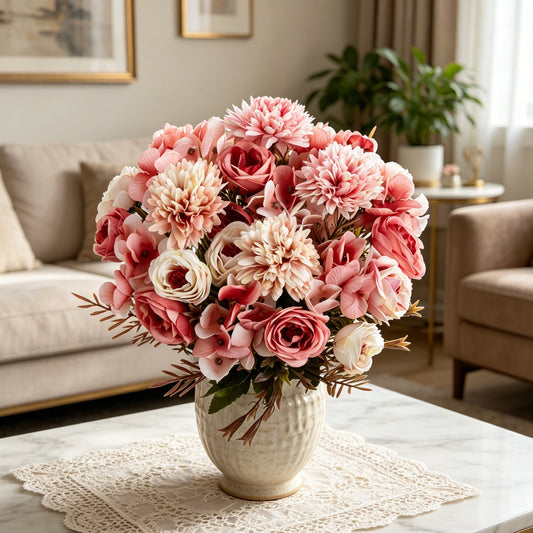 Silk Rose Artificial Flowers for Wedding, Home & DIY Decor Artificial Silk Flowers Peaceful Pleasures Health and Wellness