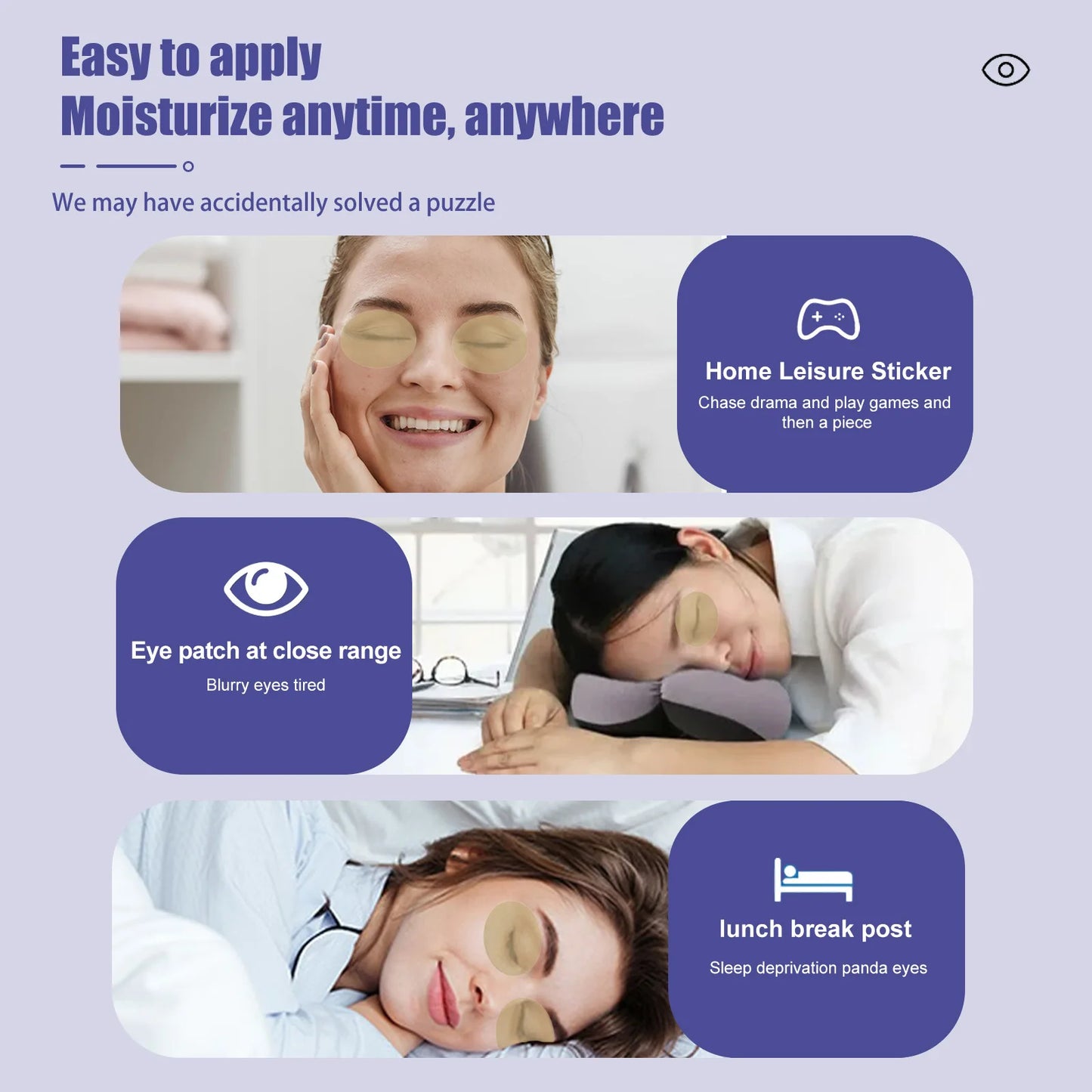EELHOE Blueberry Lutein Eye Patch for Fatigue Relief Peaceful Pleasures Health and Wellness