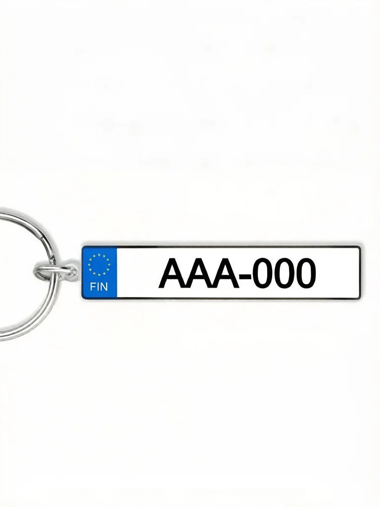 Custom Car License Plate Keychain Personalized Name Number Plate Acrylic Metal Keyring Gift for Dad Boyfriend Peaceful Pleasures Health and Wellness Finland Acrylic
