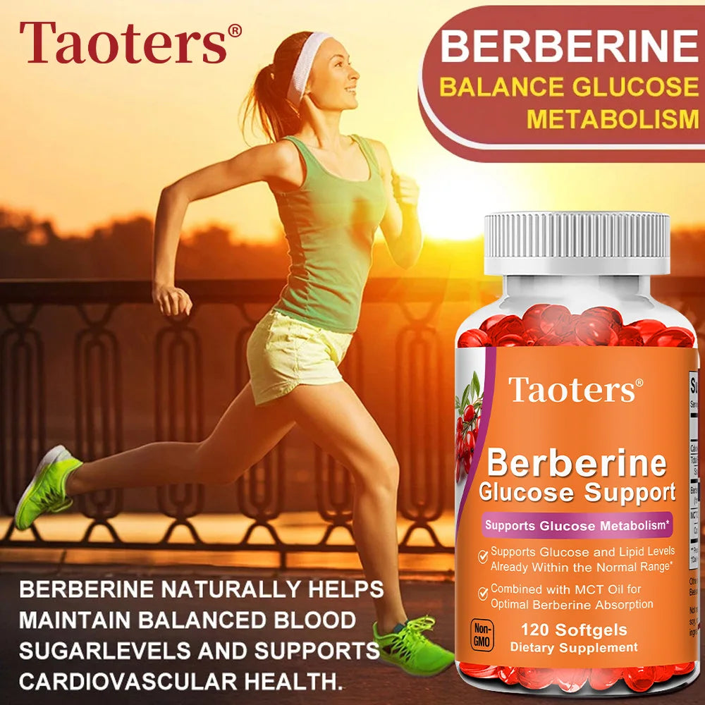 Berberine HCl + MCT Oil Capsules | Blood Sugar & Heart Support