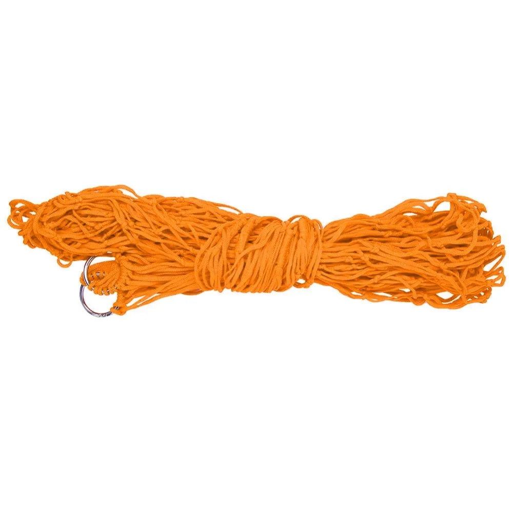 Colorful Nylon Mesh Double Hammock for Camping & Outdoor Use