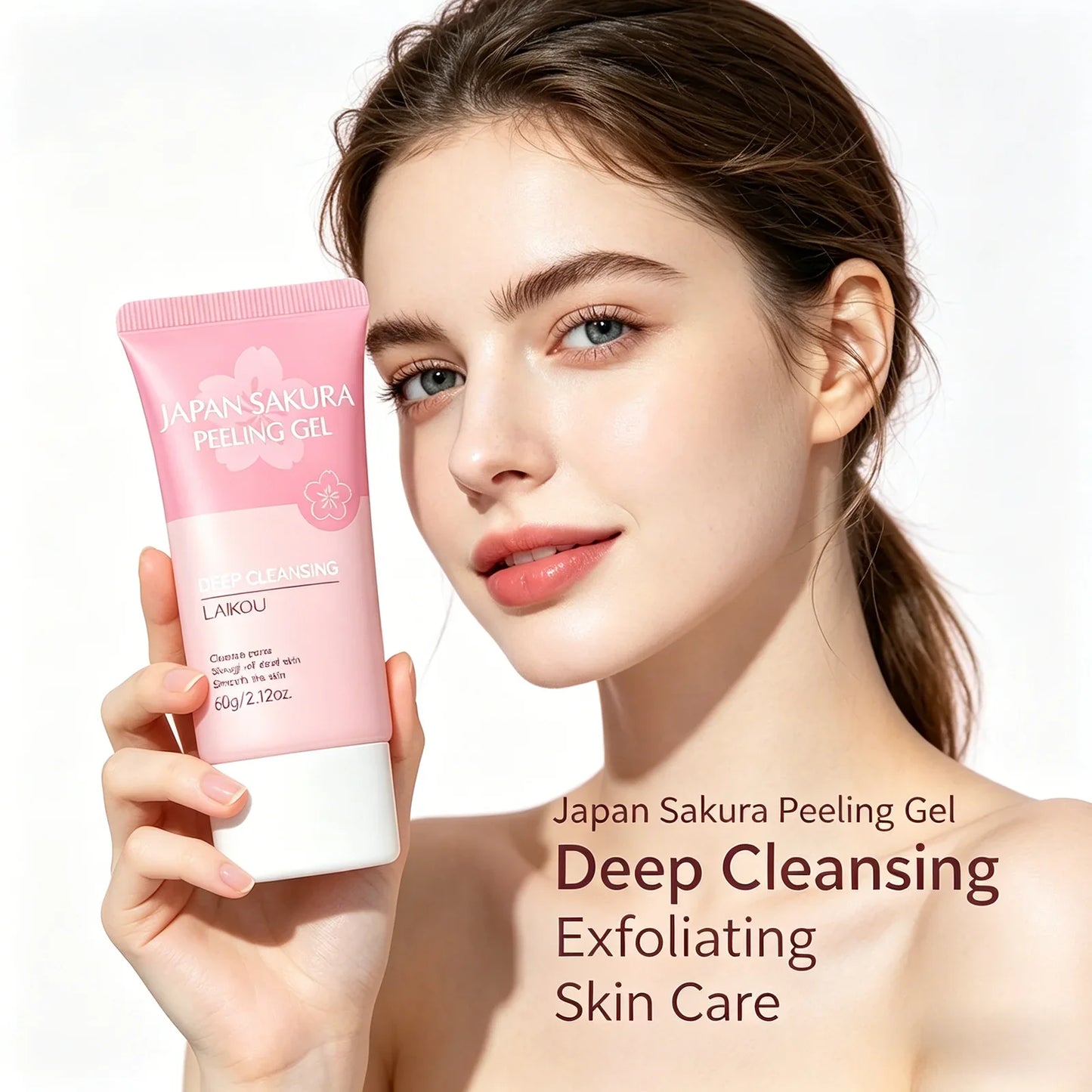 LAIKOU Sakura Peeling Gel 60g – Exfoliate & Brighten Skin