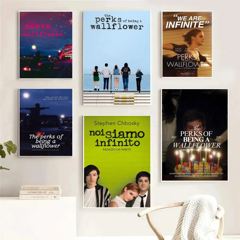 Perks of Being a Wallflower Poster – HD Self-Adhesive Wall Art Wall Art Poster Peaceful Pleasures Health and Wellness