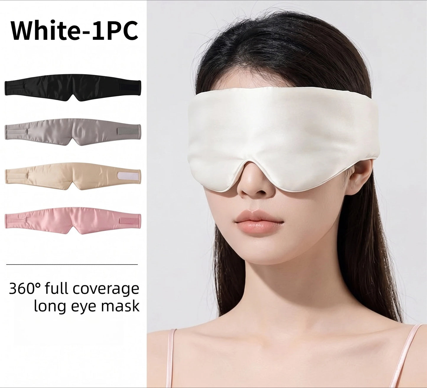 3D Mulberry Silk Sleep Mask – Total Blackout Eye Mask Unisex