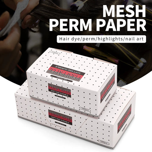 Ultra Thin Hair Perm Paper Mesh Breathable Perming Paper Hairdressing Tool Hair Dyeing Highlight Salon Perm Paper 1000sheet /Box Peaceful Pleasures Health and Wellness