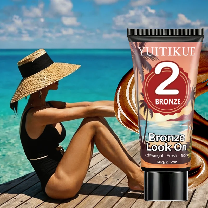 YUITIKUE 2 Bronze Self Tanning Lotion 60g Lightweight, Fresh Formula for Natural Radiant Bronze Skin Peaceful Pleasures Health and Wellness