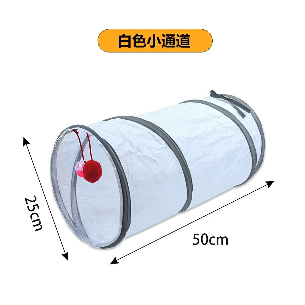 Foldable Cat Tunnel Toy – Interactive Play Tube for Cats