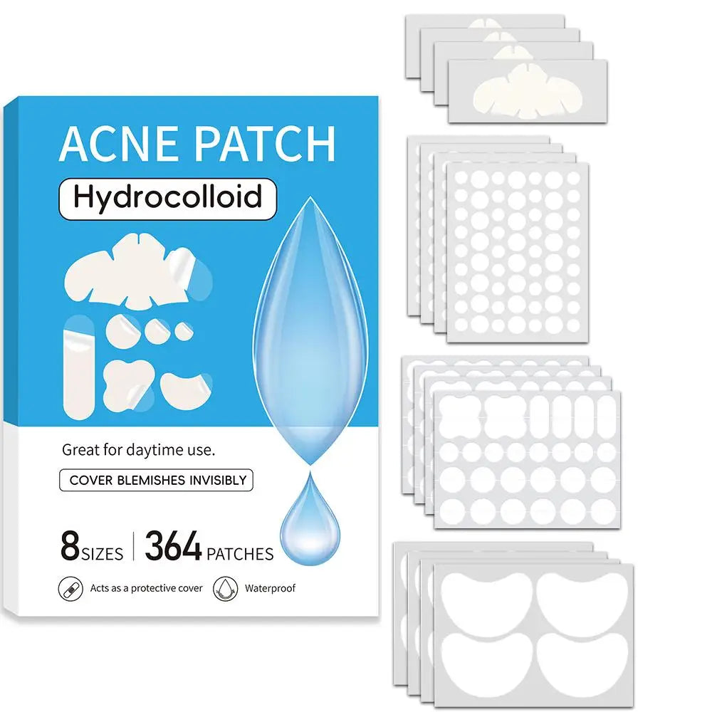 Large Pimple Patches – Hydrocolloid Acne Patches for Face & Body Peaceful Pleasures Health and Wellness 364pcs-blue