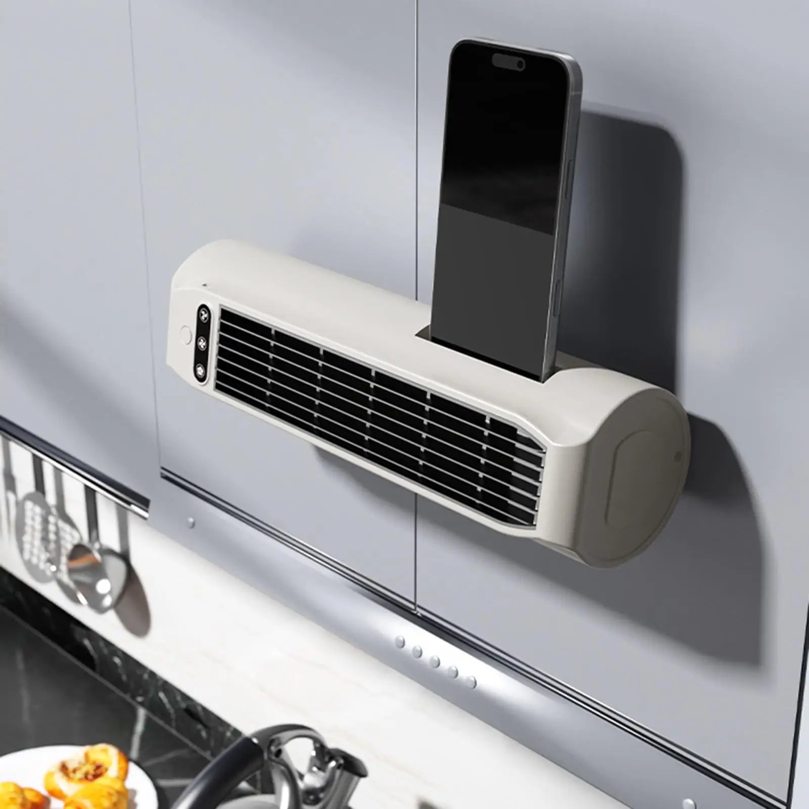 Desk Tower Fan Cordless 3 Speed Adjustment Household Desktop Fan for Women Men Students Travelers Home Apartment Study Bedroom Peaceful Pleasures Health and Wellness