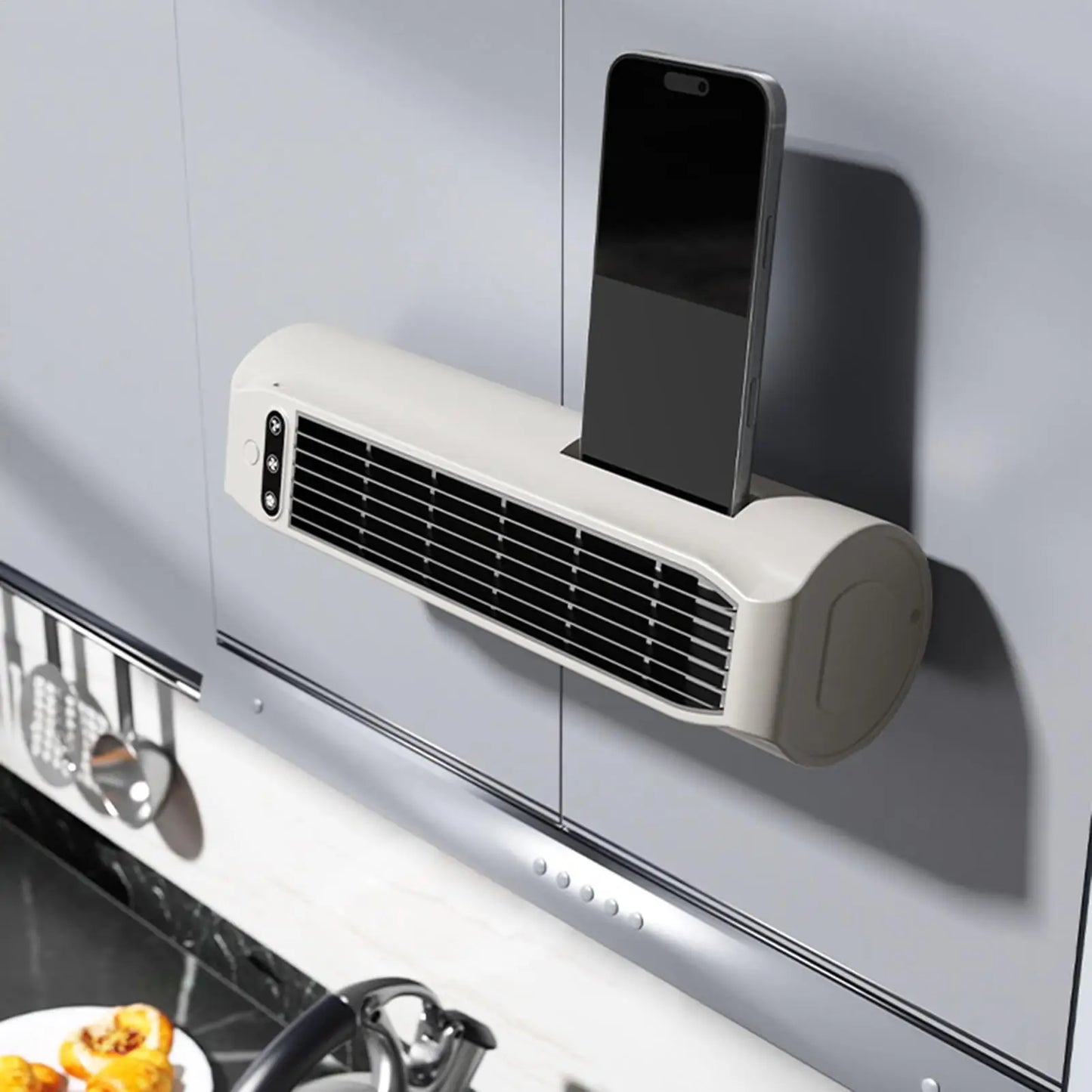Desk Tower Fan Cordless 3 Speed Adjustment Household Desktop Fan for Women Men Students Travelers Home Apartment Study Bedroom Peaceful Pleasures Health and Wellness